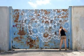 Lace graffiti