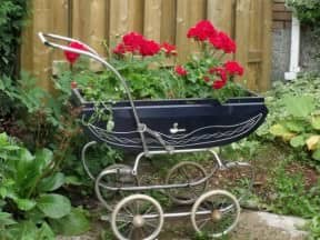 New life for a vintage baby carriage
