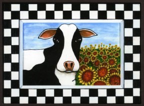 Cupboard door paintings