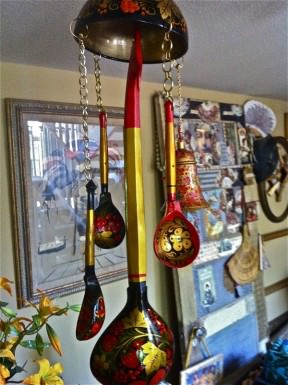 Recycled found objects wind chimes