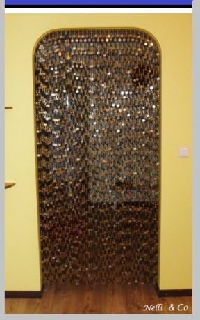 Curtain with coins