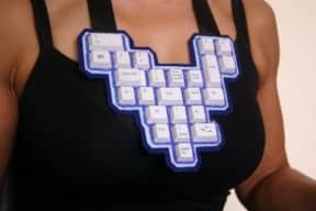 Keyboard Beaded Necklaces
