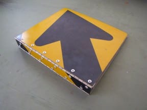 Binder Made From Old Road Sign