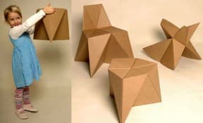 DIY, cardboard furniture for kids