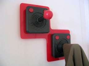 Joystick coat rack
