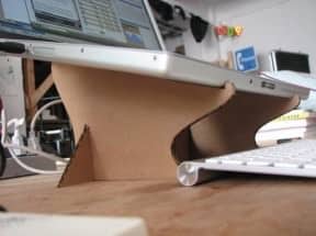 Cardboard laptop stand