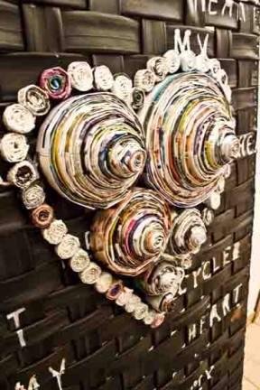 My recycled Heart table