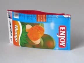 Milk or juice packaging pouch