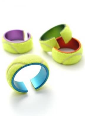 Tennis ball jewelry