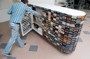 Recycled tape furniture