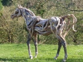 Driftwood horses