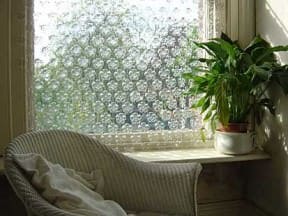Bottle bases curtain