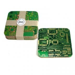 Circuit board coasters
