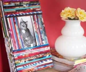 recycled-magazine-frame-on-red-wall-medium