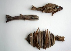 Driftwood sculptures