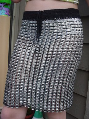 Pull tab dress