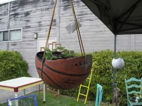 Planted basket ball