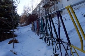Bike frame fence