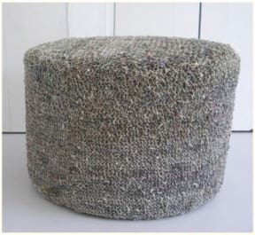 Newspaper to textile