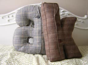 Alphabet pillow custom