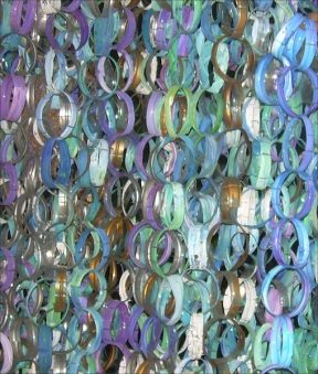 Curtains and garlands