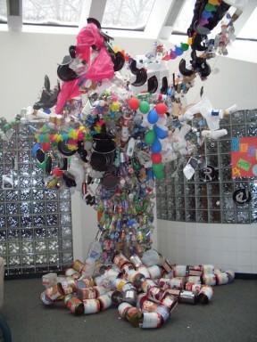 Recycled Art Tree
