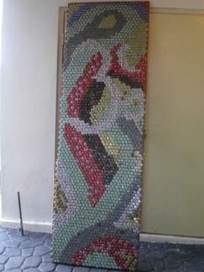 Bottle caps door
