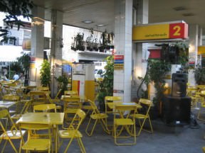 Gas station –> restaurant