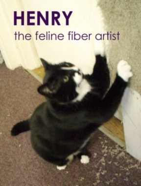 Henry the Feline Fiber Artist