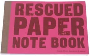 Rescued paper note book