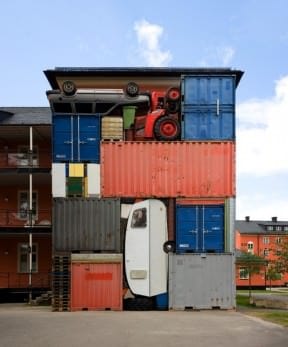 Self-contained sculpture
