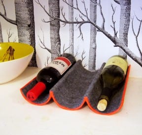 DIY : wine rack with mailing tube