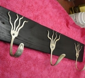 Funky forks coat rack