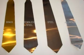Metal neckties