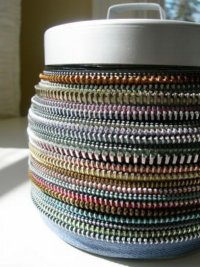 Vintage zipper’s decor