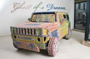 Lottery ticket sculptures
