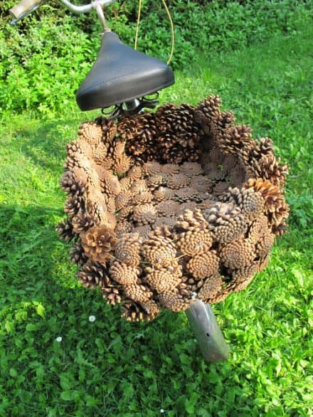 Pine cone basket