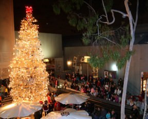 Shopping cart christmas tree