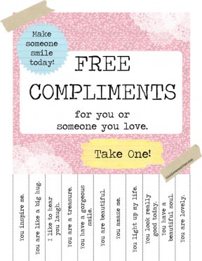 Printable free compliments