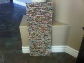 Rolled magazine art