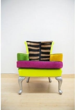 Scrap fabric chairs