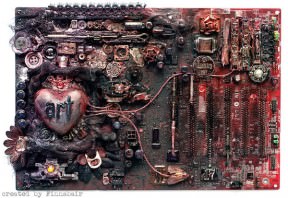 Computer motherboard art