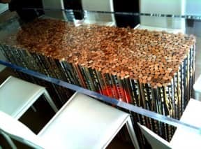 Hockey stick table