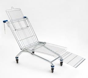Shopping cart lounger
