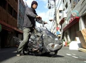 Rubbish fish art : Yodogawa Technique