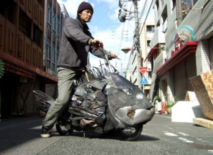 Rubbish fish art : Yodogawa Technique