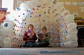 Milk jug igloo