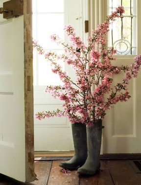 Boots of flowers