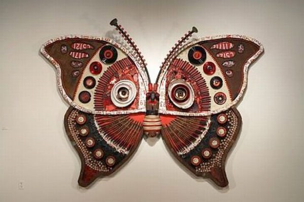 moth 1 Jf4ET 69 Butterfly of the trash moth 1 Jf4ET 69 Butterfly of the trash in metals art with Wires Sculpture china Can butterfly