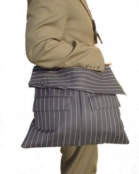Bags from recycled jackets